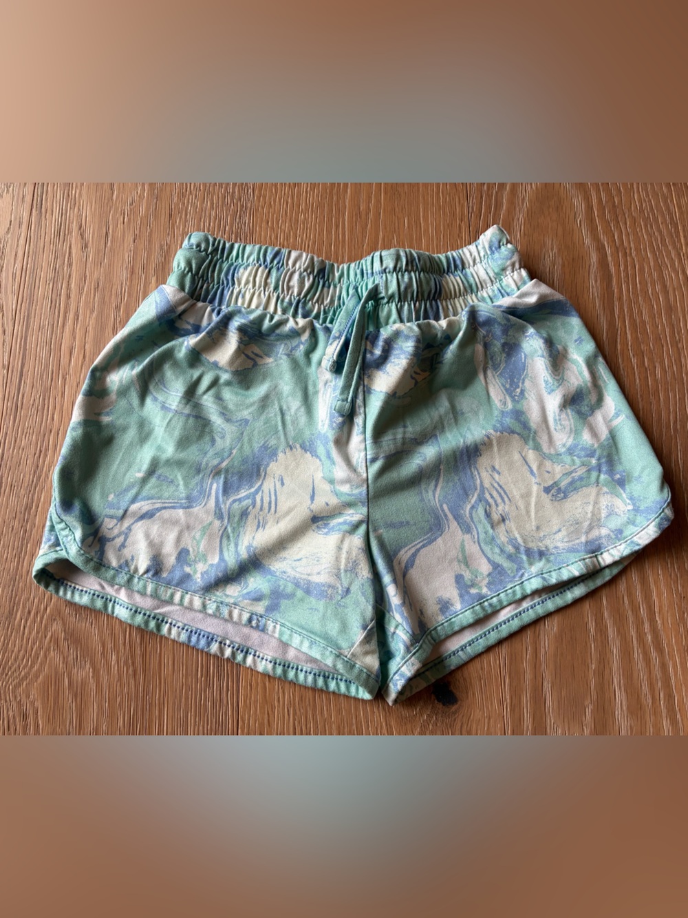 Jumping Beans Girls Athletic Shorts Mint Marble Elastic-Waist Size 7
